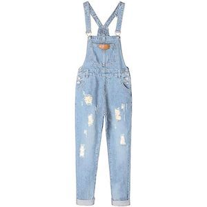 Women's Adjustable Strap size XL Ripped Denim Overalls distressed